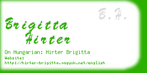 brigitta hirter business card